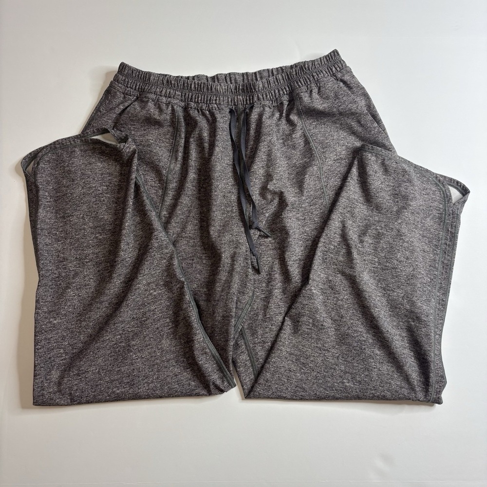 Lululemon Final Play Crop Pants Women's Size 6 Heathered Gray Athletic Lulu - Picture 6 of 8